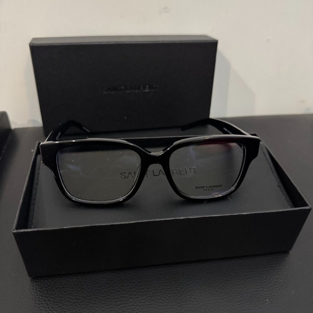 Saint Laurent SL M150/F 001 Black Designer Eyeglasses Classic Luxury Frame - Picture 5 of 8